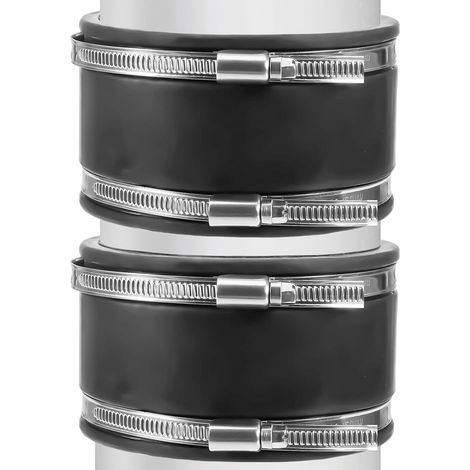 Hülsen, Gummi, 125 Mm, Edelstahl, Schlauch, Belüftung