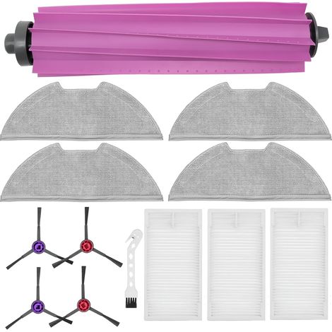 12-teiliges Zubehörset Für Eureka E20 Plus: Hauptbürste, Mikrofasertuch, Seitenbürsten, Filter