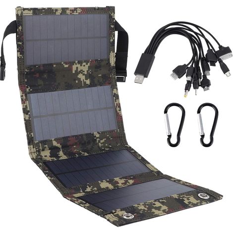 Solarpanel, 20 W, Monokristallines Silizium, Usb, Ip65, Camping