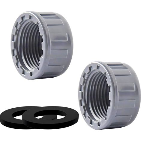 2-teiliger Stopfen, 24 Mm Innengewinde, Hochbelastbares Pvc, Dichtungsscheibe, Für Die Chemische Industrie