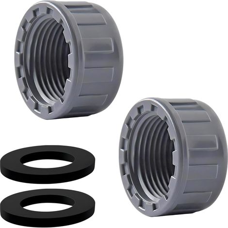 Stück 40-mm-pvc-gewindestopfen Mit Dichtungsscheibe Für Industrielle Wasserleitungen