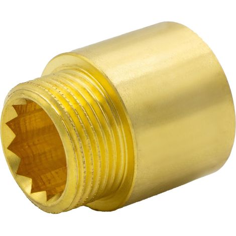 X 1/2"-wasserhahnverlängerung, 30 Mm, Messing, Trinkwasser, Din 3523