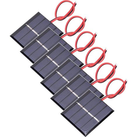 Stück Solarpanel, 3 V 0,3 W Photovoltaikzelle, 65 X 48 Mm Silizium, Für Diy-projekte