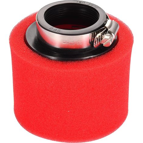 Luftfilter, Roter Schaumstoff, 45 Mm, Gerades Rohr, 95 Mm, Für Klx Crf Atv Quad