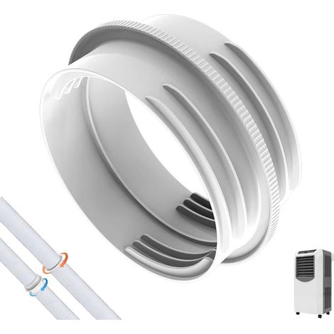 Abluftschlauchadapter Für Klimaanlagen, 15 Cm Und 13 Cm Anschlüsse, Für Fenster, Luftentfeuchter Und Wäschetrockner