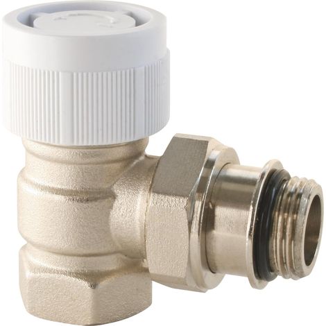 Thermostat-eckkörper, Vernickeltes Messing, 15/21-anschluss, Kompatibel Mit M30x1,5-kopf, Heizkörper