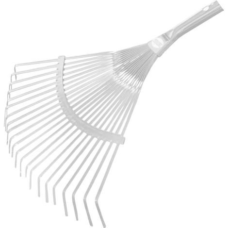 Rechenkopf Mit 22 Verzinkten Stahlzähnen, Verstellbaren Klingen (30–50 Cm), 30-mm-aufnahme, Für Den Garten