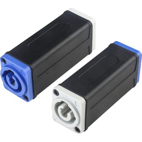 2er-pack Powercon Nac3mpb-stecker, Nac3fcb-verlängerungsadapter, Zinklegierung, 20 A, 250 V, Audio Stage