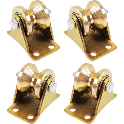 Stück Einzelrolle Zum Heben Und Blockieren - Schiebetor-rollenschiene - 55 Mm V-förmiges Nutrad - Für Seile, Stahlseile Usw.