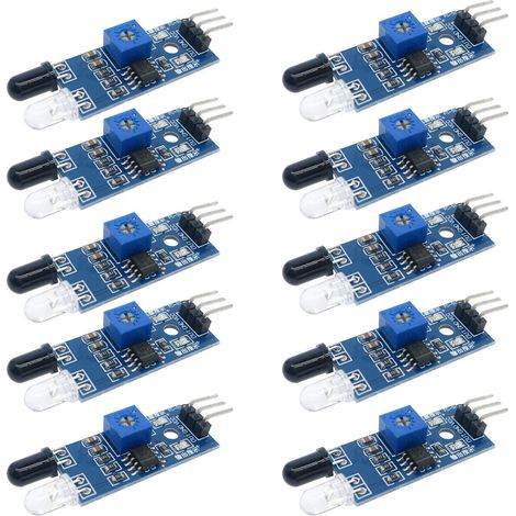 10 Infrarotsensormodule, Hinderniserkennung 2-30 Cm, Digitalausgang Für Roboterautos