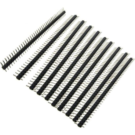 10-polige Stiftleisten, 40 Positionen, 2,0 Mm Rastermaß, Kunststoff/metall, Für Elektronische Leiterplatten