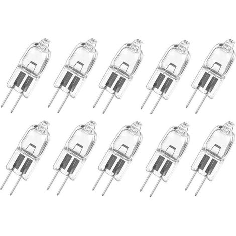 10 Halogenlampen, G4, 20 W, Warmweiß, Uv-schutz, 12 V, Innenbeleuchtung