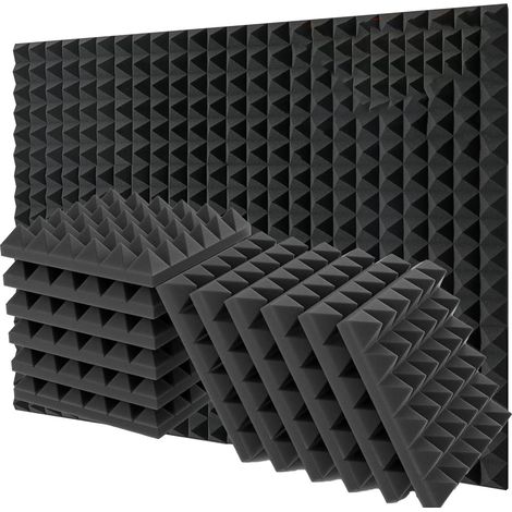Set Mit 12 Akustikschaumstoffplatten 30x30x5cm, Schallabsorbierend Für Studio, Büro, Spielzimmer