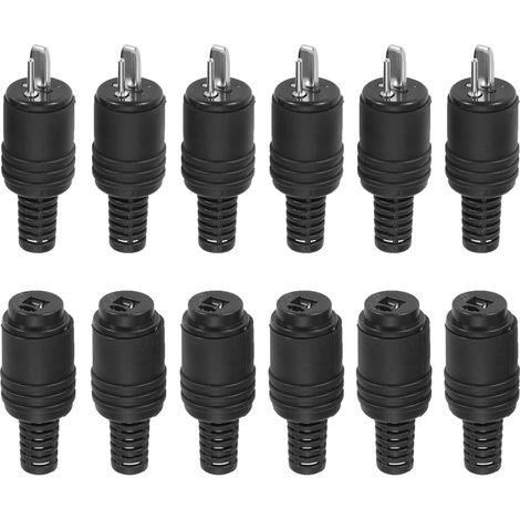 12 Din 2-pin-lautsprecheranschlüsse, Schraubklemmen, Stecker/buchsen, Für Hifi-audiosysteme