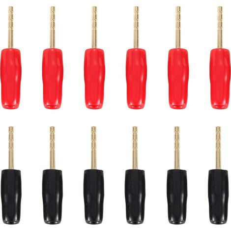 12 Anschlüsse, 2-mm-bananenstecker, Reinkupfer, Vergoldet, Für Hifi-verstärker