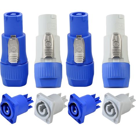 Powercon 2er-pack Steckverbinder, Weibliche Und Männliche Stecker, Für Bühnenbeleuchtung Und Audio