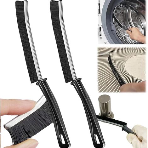 2-teiliges Reinigungsbürsten-set, Steife Nylonborsten, Ergonomisch, Für Fliesenfugen, Badezimmer, Küche