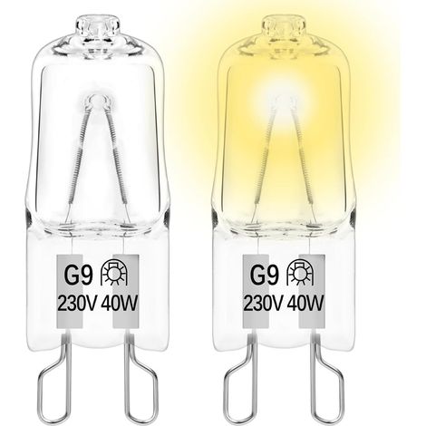 Stück G9 40w 230v Glühbirnen, 300°c Widerstand, Warmweißes Licht 2700k, Für Mikrowellenherde