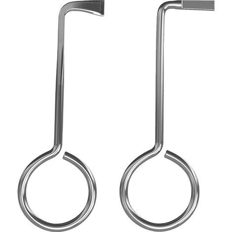 Set Mit 2 Generalschlüsseln, Edelstahl, Schlossöffnung, Ergonomischer Griff, Für Schlafzimmertüren