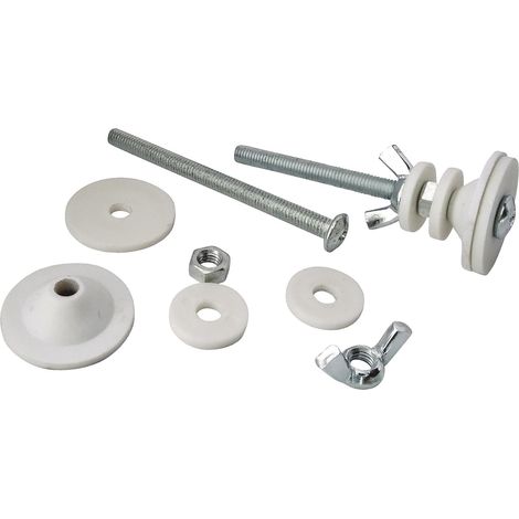 Set Mit 2 Befestigungswinkeln Für Toilettenspülkästen, Stahl, Für Standard-toilettenbecken