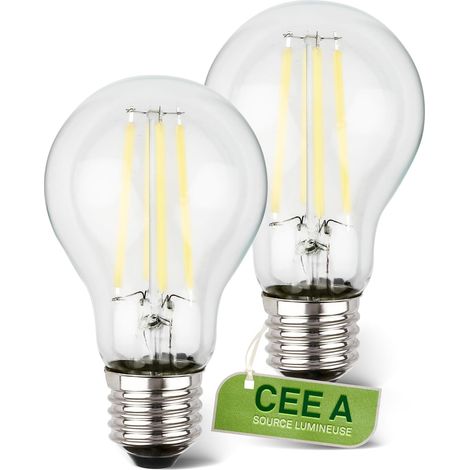 2er-pack E27 A60 Led-lampen, 5 W Glühfaden, 1055 Lm, Warmweiß 3000 K, Für Wohnzimmer Und Küche