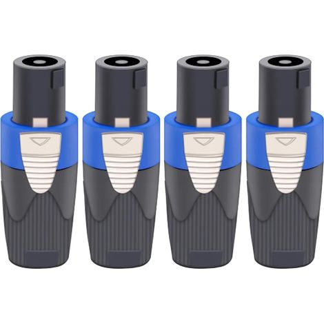 Speakon-anschlüsse, 4-poliger Buchse-auf-stecker-adapter, Nl4- Und Nl2-serie, Für Lautsprecher Und Bühnenbeleuchtung