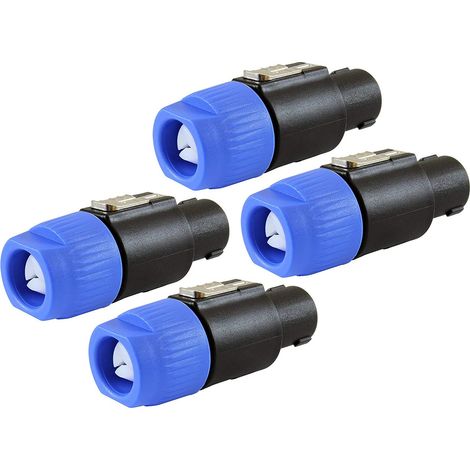 Stück 4-polige Blaue Speakon-schnellverschlussstecker (männlich) Für Professionelle Audio-lautsprechersysteme
