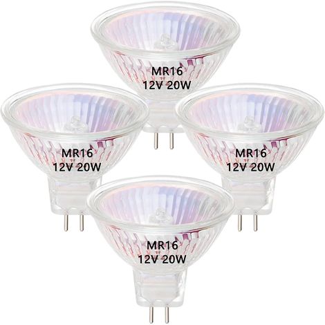 Mr16-halogenlampen, 20 W, 12 V, Gu5.3, Warmweiß, 38° Abstrahlwinkel, Für Den Innenbereich