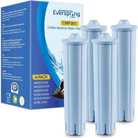 4-teiliges Wasserfilterset, Aktivkohle, Harz, Für Jura Kaffeemaschinen