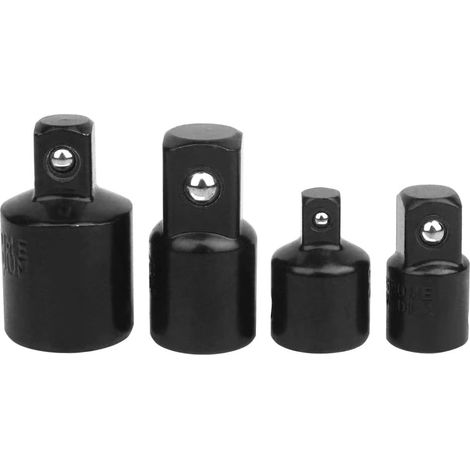4-teiliges Set Steckschlüsseladapter Aus Verchromtem Stahl 1/4-3/8-1/2 Für Werkstattschlüssel