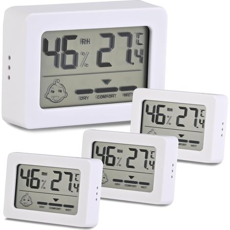 4er-set Digitale Thermometer Und Hygrometer, Präzisionssensor, Komfortanzeige, Für Reptilienheime