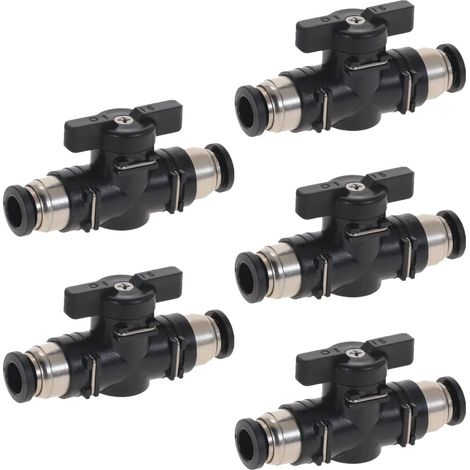 Satz Mit 5 Pneumatischen Anschlüssen, Kugelhahn, 4-mm-geradanschluss, Luftregelventil