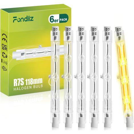 R7s-glühbirnen, 200 W Halogen, 3600 Lm Warmweiß, Dimmbar, J118-sockel, Für Außenstraßenbeleuchtung