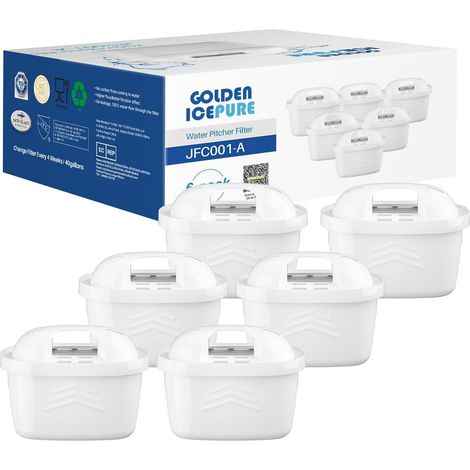 6-teiliges Wasserfilterset, Aktivkohle, Harz, Kalkreduzierung, Für Wasserkocher Und Kaffeemaschinen