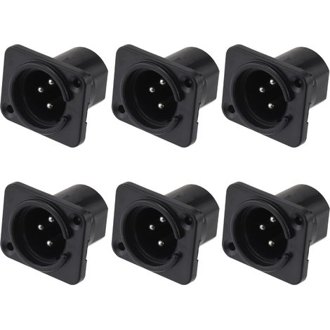 Xlr-anschlüsse, 3-poliger Stecker, Einbauversion, Vernickeltes Kupfer, Professionelles Audio