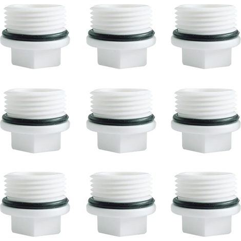 9-teiliges Kappen-set, G3/4 Innengewinde, Unterlegscheibe, Ppr, Waschmaschinen, Garten