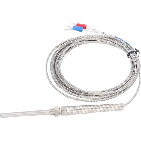Berm-thermoelement-temperatursensor Typ K, Geschirmtes, Empfindliches Messgerät, 50-mm-sonde, 5 Meter