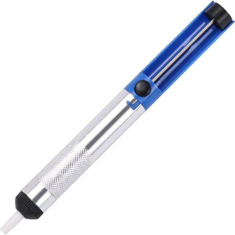 1 Stück Aluminium-löt-saugbecher, Entlötpumpe, Entlötwerkzeug, Lötkolben-entfernungsgerät, Blauer Vakuum-lötkolben, Entlöt-handwerkzeug, Geschickt Und Modisch