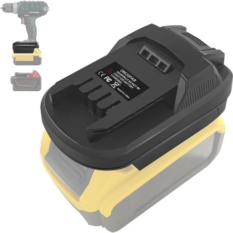 Dm18par Akkuadapter Für Milwaukee 18v M18 Und Dewalt 20v Akkus – Usb-ladegerät – Robustes Abs-kunststoff – Parkside Elektrowerkzeuge
