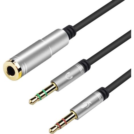 3,5-mm-klinkenadapter, 3,5-mm-buchse Auf 2 Doppel-klinkenstecker-audiokabel-splitteradapter (2 Stück)