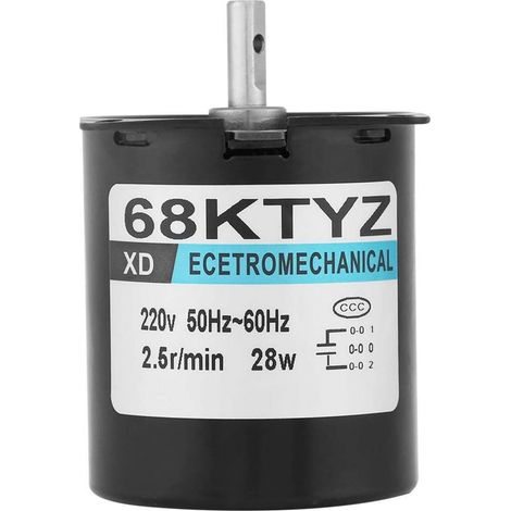 68ktyz Ac220v 28w Konstantdrehzahl-metall-synchrongetriebemotor Für Vorhangautomatik