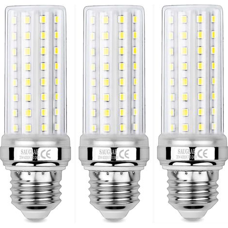 20-w-led-maiskolbenlampen, Entspricht Einer 150-w-glühbirne, 2300 Lm, 4000 K Neutralweiß, E27-fassung, 3er-pack