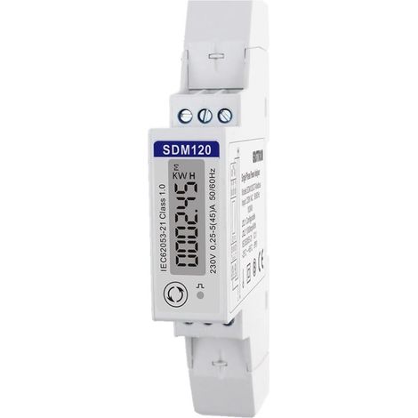 Einphasen-45-a-stromzähler, Din-schiene, Modbus Rs485, Lcd-bildschirm, Mid