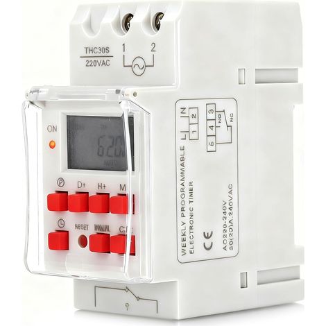 X 30a Zeitschaltuhr, Lcd-anzeige, 20 Zyklen, 35mm Din-schiene, Schwimmbad-wasserheizung