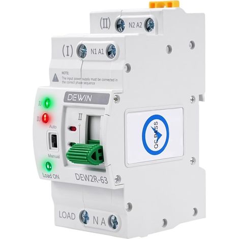 Automatischer Umschalter 2p 63a, Doppelstromversorgungsschalter 220v, Für Hausverteilerkasten