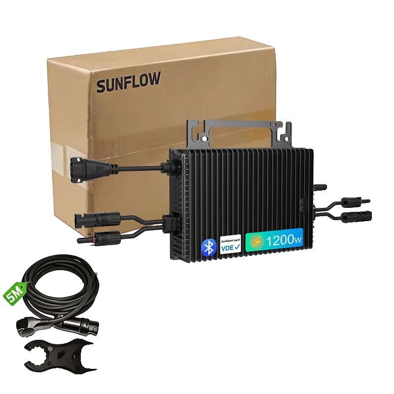 Solar-mikrowechselrichter, Hohe Ausgangsleistung, Wetterfeste Ausführung, 1200 W, 230 V-a, 16–60 V-a