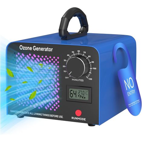 Ozongenerator, 120-minuten-timer, Keramik, 300 M², Garage