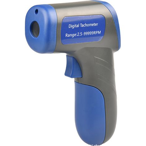 Digitaler Drehzahlmesser, Tragbarer Geschwindigkeitsmesser (messbereich 2,5–99999 U/min) Mit Hintergrundbeleuchtetem Lcd-bildschirm Für Drehmaschinen