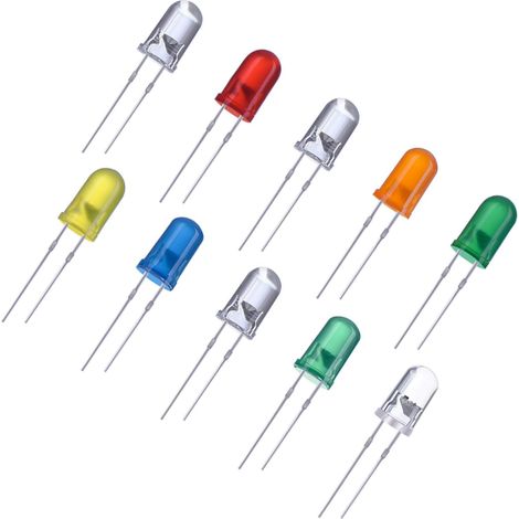 100 Stück Leuchtdioden (leds) In 10 Farben, 5 Mm