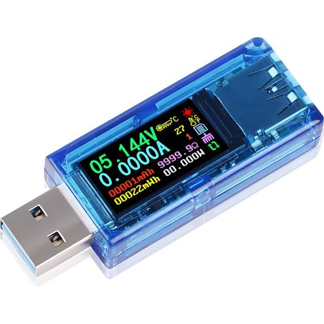 Usb 3.0 Multimeter-tester 3,7–30 V 0–4 A Digitaler Usb-strom- Und Spannungsmesser Voltmeter Amperemeter Kapazitätsmessgerät Netzteil Ladegerät Detektor Verbesserte Version At35
